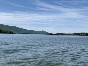 Beautiful views and nice clear water. Condo is located close to the dam.