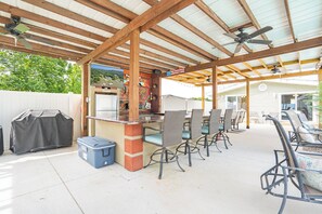 Backyard pool bar