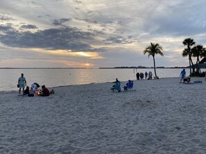Local sunset beach