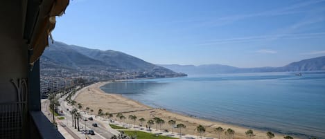 Vue sur la plage ou l’océan