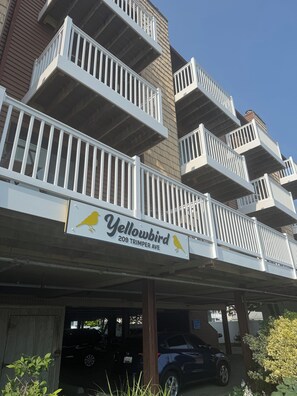 Yellowbird Condo bldg - new balconies & new common area for outside eating