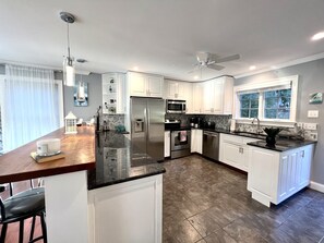 Fully equipped kitchen with absolutely everything you need to cook family meals.