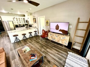 Snug up for some movie action after the river or Gruene Hall!
