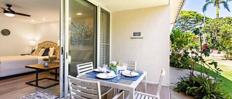 Dine Al Fresco on your private lanai