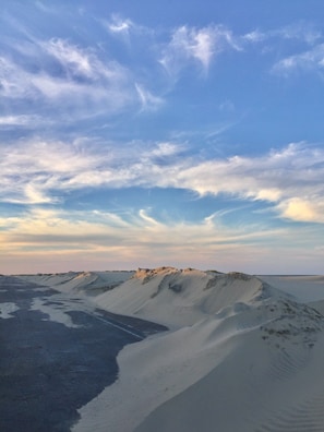 This unique property sits on the Padre Island National Seashore. 