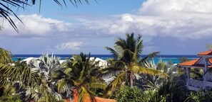 Ocean view from deck and living room