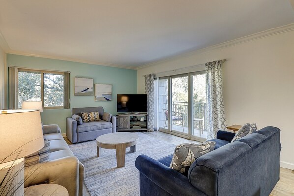Living Room with Balcony access