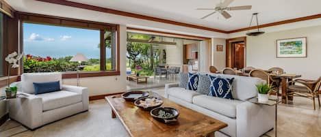 Spacious open floorplan living area