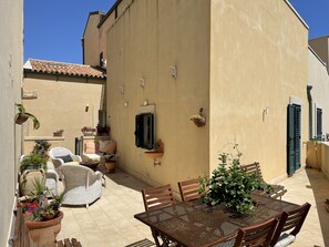 The terrace