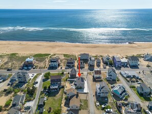 Aerial views! Just across the street from the beach