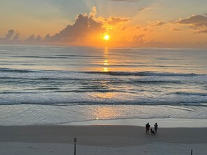 Enjoy your coffee watching a beautiful  sunrise from our private balcony.  