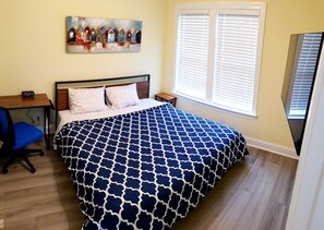 King size bed.