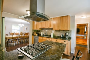 Kitchen + dining + st Great Room