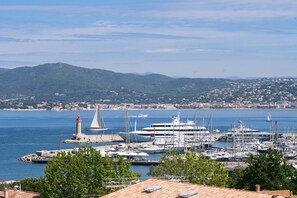 Vue imprenable sur le port depuis la terrasse panoramique.