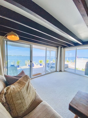 Stunning views of the Bay from the living room 