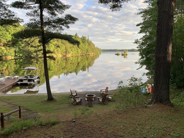 from the cottage to the Lake