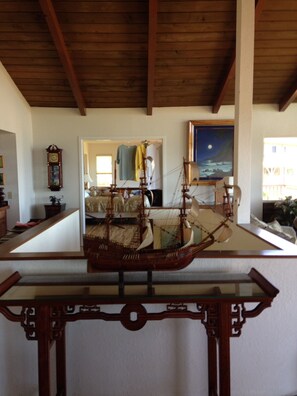 Living room, Master bedroom in background