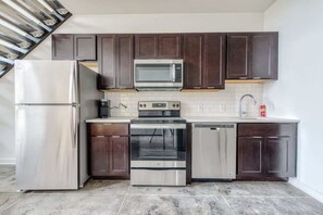 Fully stocked kitchen