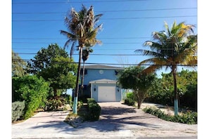 Front view of the building from the road