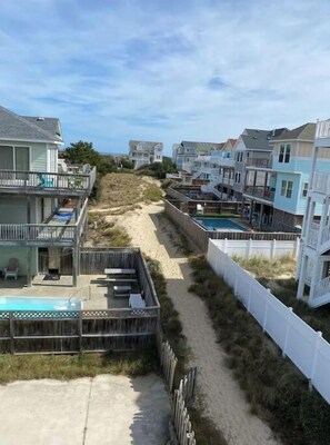 Sandy path to direct beach access