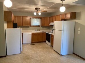 Fully stocked kitchen