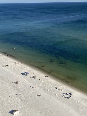 Beach is just below our balcony!
