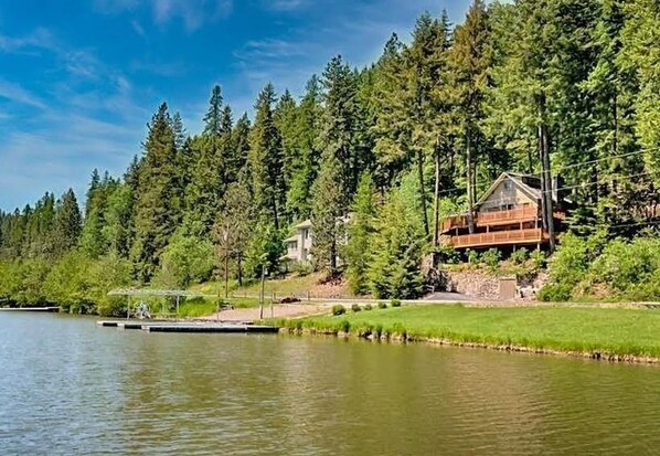 View of house from the lake