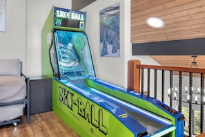 Commercial Skee Ball machine is the same one in the arcades. Try for high score.