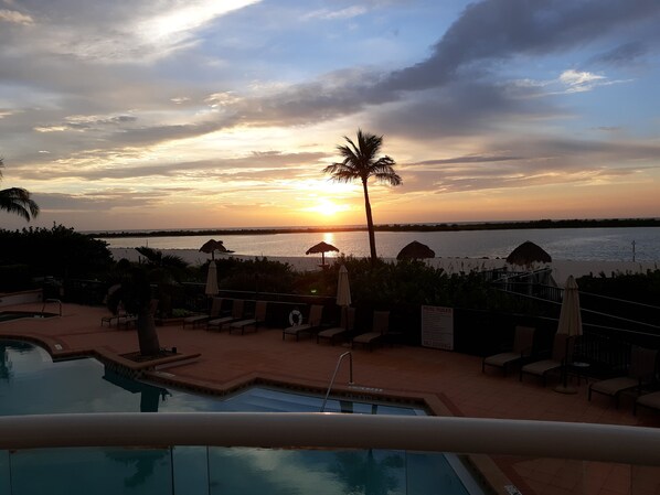 View from the Club House at Sunset in late Summer