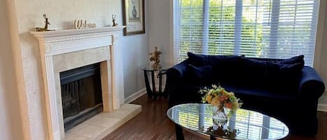 Living Room With Fireplace