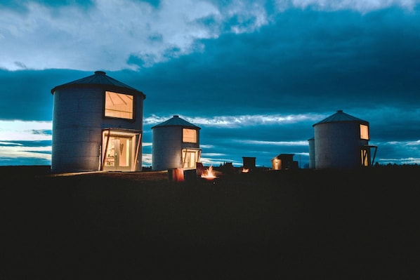 Immerse yourself in the tranquility of the Clark Farm Silos