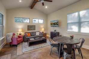 Open living space for entertaining