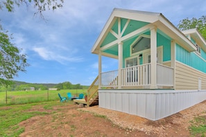 Front entry of tiny house