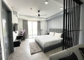 Bedroom of Studio Apartments in Gurgaon.