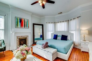 The massive historic Bonnycastle Villa is within walking distance of some of the area's best boutique shops and local restaurants.
