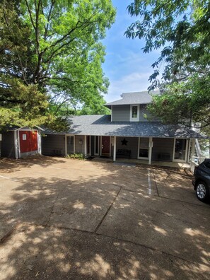 Front of house view. Parking for 5 vehicles