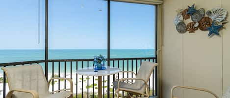 Beach balcony beverages just taste better