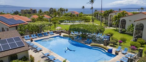 New outdoor furniture at the pool area