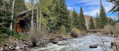 Gore Creek and the building