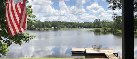 Gorgeous view of the lake from front porch or inside - no wake lake 