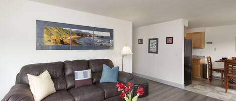 Spacious and beautifully decorated living area