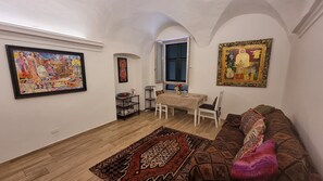 Living Room with the shutters closed