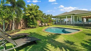 Hale Kahawai - Enclosed Backyard Swimming Pool - Parrish Kauai