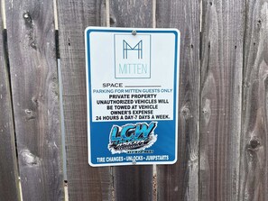Parking spots provided. Message for availability.