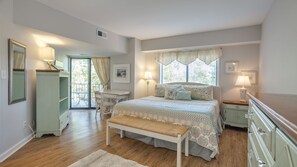 Primary bedroom with king-sized bed