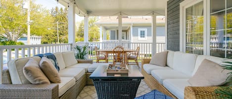 Enjoy the Pure Life outside on this fabulous covered porch