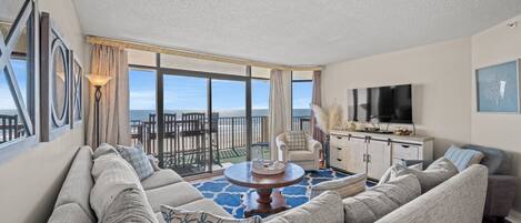 Relax with the comforts of home in this ocean front paradise.