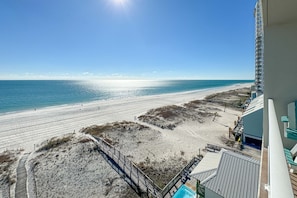 Beautiful views from the private balcony!