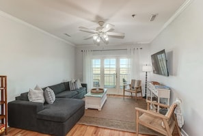 Living Room with River & Marsh Views