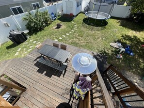 Garden view from upstairs entrance